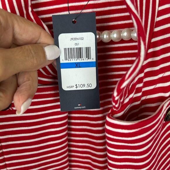 Tommy Hilfiger Womens Jacket XL Stripe Nautical Military blazer holidays - Picture 7 of 12